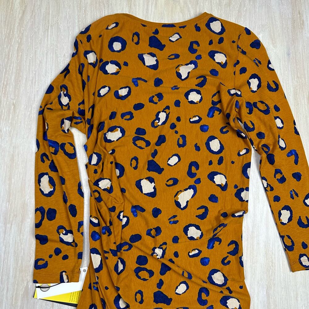 NWT 3.1 Philip Lim for Target Long Sleeve Ruched Side Leopard Print Dress Medium - Picture 8 of 13